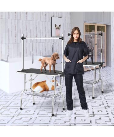 Professional Dog Grooming Smock Barber Jacket for Women Men - Medium Size - Buy Online on GoSupps.com