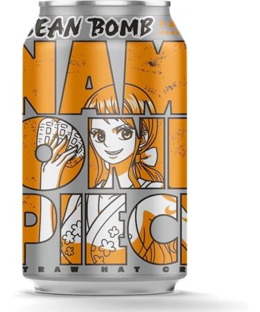 ONE PIECE x YHB Ocean Bomb 6 Assorted Flavours Sparkling Soda Water Drink 330ml - Straw Hat Crew: Law Luffy Nami Zoro Sanji Chopper (Pack of 6) - Buy Online on GoSupps.com