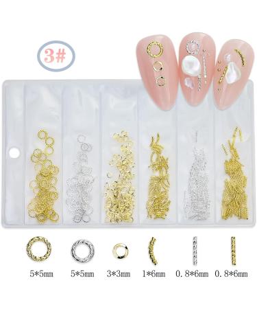 FEIlei 3D Nail Charms Heart Nail Art Studs Nail Jewelry for DIY Crafts Nail Art Decor - Buy Online on GoSupps.com