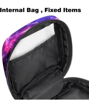 Menstruation Pad Bag with Zipper | Women's Tampon Collection Bag | Stylish Space & Galaxy Design - Buy Online on GoSupps.com