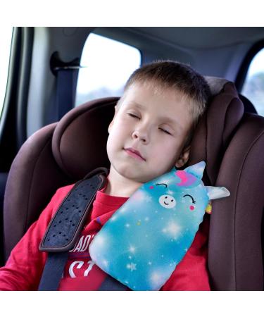 MHJY Cute Unicorn Seat Belt Pads for Kids - Purple Green Car Pillow Seatbelt Strap Cover - Comfortable Head & Neck Support for Toddlers - Girls Boys Children - Buy Online on GoSupps.com