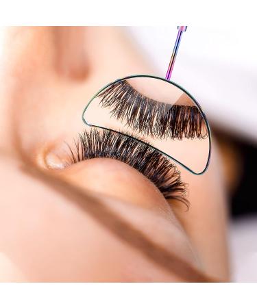 2-Piece Half-Moon Stainless Steel Lash Mirror Set for Eyelash Extension - Large Inspection Tool for Makeup Artists and Girls - Buy Online on GoSupps.com