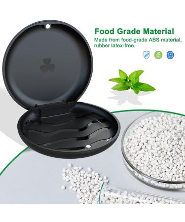 Orthodontic Aligner Cases with Removal Tools - Black + Blue | Strong Magnetic Closure | Compatible with Invisalign & Mouth Guard - Buy Online on GoSupps.com