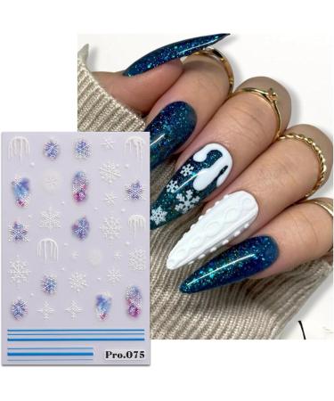 JMEOWIO 6 Sheets Christmas Nail Art Stickers Decals Self-Adhesive Cute Deer Snowflake Winter Holiday Nail Supplies Nail Art Design Decoration Accessories - Buy Online on GoSupps.com