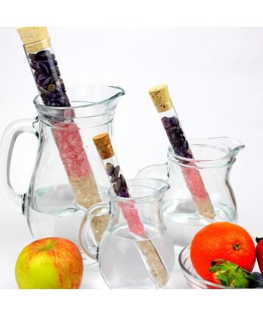 Aqua Lapis Gemstone Stick - Premium Joy Rock Crystal & Amber Water L - 200x20mm | International Shipping Available - Buy Online on GoSupps.com