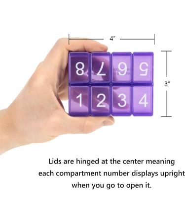 e-Pill 8 Times a Day 7-Day Weekly Pill Organizer | Multicolor Vitamin & Medicine Box for International Shipping - Buy Online on GoSupps.com