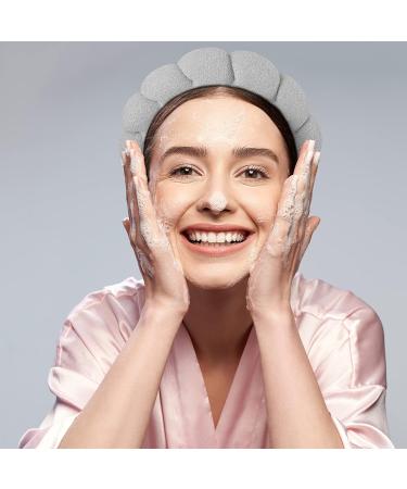 Puffy Spa Headband Set for Women - 5 Pcs Terry Towel Fabric Hair Bands | Skin Care, Makeup & Hair Accessories - Multicolor - Buy Online on GoSupps.com