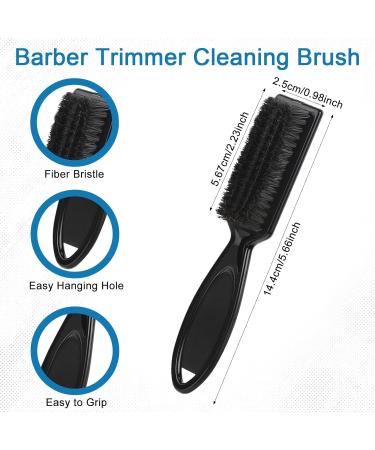 Jeffdad 2 Pieces Barber Brush Set Barber Neck Duster Brush Barber Hair Blade Clipper Cleaning Brush Soft Nylon Trimmer Shaver Razor Cleaning Brush Professional Barber Styling Tool - Buy Online on GoSupps.com