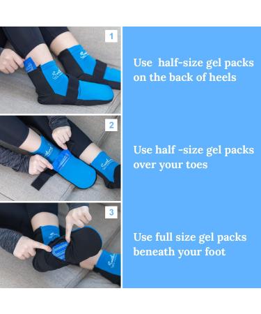 Soothing U Gel Hot Cold Therapy Socks for Ankle Heel Pain - Compression Relief for Plantar Fasciitis & Neuropathy - Microwaveable & Cooling Gel for Men & Women - Buy Online on GoSupps.com