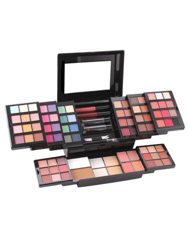 Mknzome Multifunks Exquisite Cosmetics Gift Set make -up kit for face eyes and lips birthday present for girlfriend with eyeshadow palette lipstick rouge pressed powder #1