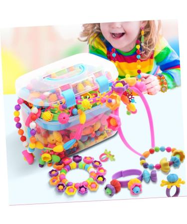 HEMOTON 1 Box Necklace Jewelry Little Girl Necklace Childrens Toy Pop Beads Toys Toys Jewelry Making Kit Toys DIY Necklaces Beads Bracelets Cute Bracelets for - Buy Online on GoSupps.com