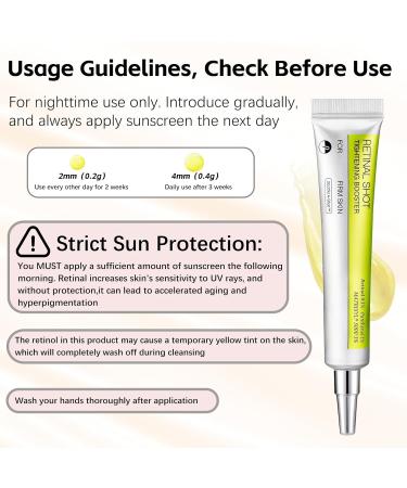 Retinal Shot Tightening Booster Duo Set with Retinal 0.1% Pore Minimizer Wrinkles & Fine Lines Firmer Skin 15mlx2 - Buy Online on GoSupps.com