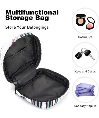 GIAPB Period Bag - Sanitary Napkin Storage & Travel Makeup Pouch, Alpaca Print - Color4949 - Buy Online on GoSupps.com