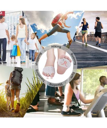 Toe Separators & Metatarsal Pads Set for Overlapping Toes, Neuroma, Forefoot Pain Relief - 4 PCS White Cushion Spacers for Women and Men - Buy Online on GoSupps.com