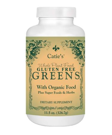 Catie's Organic Gluten Free Greens - Whole Food Nutrition. Optimal Health & Vitality! 11.5oz. 30 Servings.