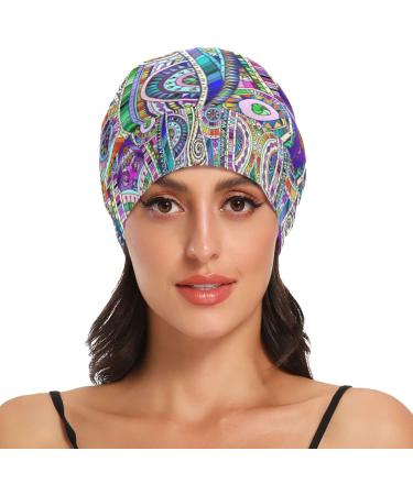 Oyihfvs Lightweight Satin Sleep Cap - Cozy Slouchy Beanie for Sleeping - Multi 11 Colors - One Size - Buy Online on GoSupps.com