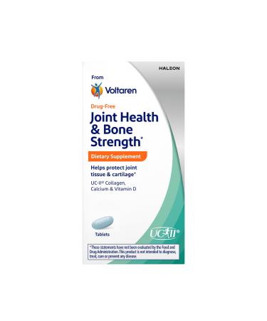 Voltaren Joint Health and Bone Strength Dietary Supplement from Voltaren with UC-II (R) Collagen Calcium and Vitamin D for Healthy Aging of Joint Tissue and Cartilage 30 Count Bottle