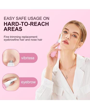 2 in 1 Rechargeable Ear & Nose Hair Trimmer for Women - Painless USB Waterproof Eyebrow & Facial Hair Removal Device - Buy Online on GoSupps.com