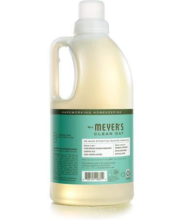 Mrs. Meyer's Liquid Laundry Detergent - Biodegradable, Cruelty-Free, Basil Scent, 64 oz (Pack of 2) - 128 Loads - Buy Online on GoSupps.com