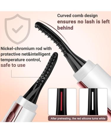 Buy Heated Eyelash Curler - Instant Lift & Curl 4 Heat Settings LED Display Rechargeable for All Eyelash Types - International Shipping - Buy Online on GoSupps.com