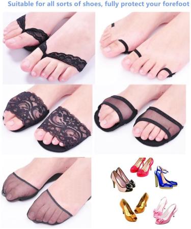 Shop Non-Slippery Forefoot Cushion Padding Insoles - 5 Pairs Ball of Foot & 2 Pairs Heel Grip for Ultimate Comfort - Buy Online on GoSupps.com