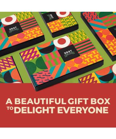 Zest Delites Turkish Delight Candy Gift with Pistachio Nuts Luxury Vegan Gift Box 250 gr Sweet Soft Candy Assorted Flavors Gourmet Gift Basket Turkish Lokum - Buy Online on GoSupps.com