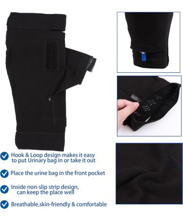 Buy Reusable Catheter Leg Bag Holder Sleeve | Urinary Drainage & Incontinence Supplies for Men & Women (XL) | Fast International Shipping - Buy Online on GoSupps.com