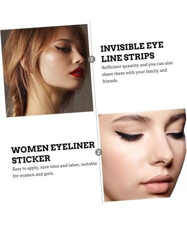 PLAFOPE 72 Pairs Glitter Eyeliner Reusable Eyeliner Sticker Instant Eyeliner Stickers Double Side Tape - Buy Online on GoSupps.com