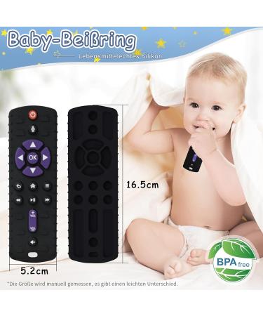 Goqelk Bei ring Baby - Silicone Teething Rings with Anti-Lost Rope | 2-Pack Black & White | Safe Dental Aid for Teething Babies - Buy Online on GoSupps.com