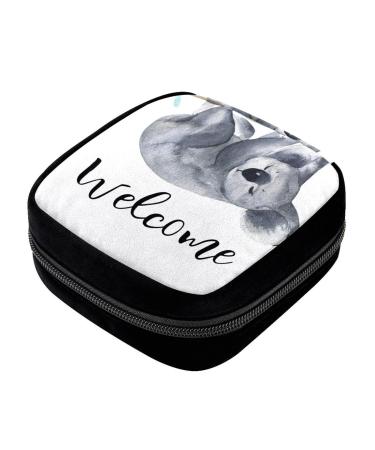 GIAPB Period Bag Sanitary Napkin Storage Bag Pad Holder for Period Makeup Pouch Animal Welcome Color1092