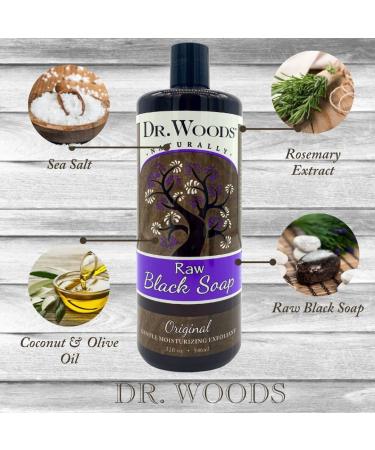 Dr. Woods Raw African Black Moisturizing Liquid Castile Soap 32 Ounce (Pack of 2) Black Soap 32 Ounce (Pack of 2) - Buy Online on GoSupps.com