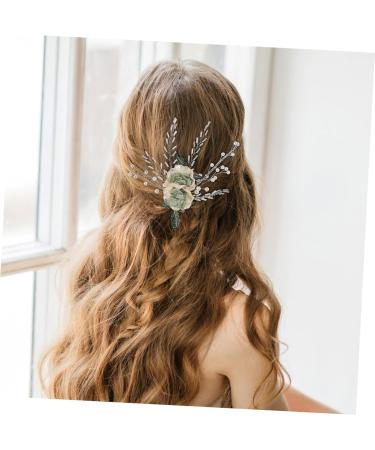 HAPINARY Bridal Headpiece Hair Clips Wedding Hair Accessories Tiara Hair Barrettes Gold Hair Accessories Hair Pin Bridal Hair Accessories for Wedding Bridesmaid Hair Accessories Cloth - Buy Online on GoSupps.com