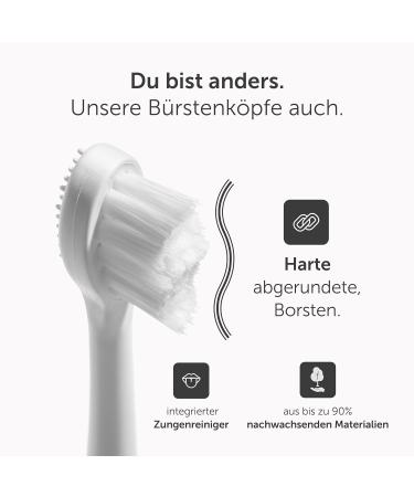 Wondersmile Replacement Brush Heads - All White Sound Toothbrush Bristles (4 Pack) for Optimal Oral Care - Buy Online on GoSupps.com