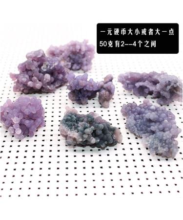 50g Natural Grape Agate Rough Ore Specimen Crystals Stones Crystals Quartz Gemstone Collectables Home Decoration Ornaments ERTEYIN - Buy Online on GoSupps.com