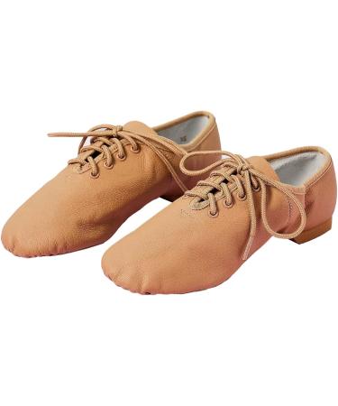 Buy s.lemon Genuine Leather Jazz Dance Shoes | Split Sole Modern Jazz Shoes for Men & Women - Lace Up Beige 42 EU - Buy Online on GoSupps.com