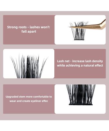 Individual D Curl 16mm Eyelash Segments - Natural 03-D for DIY Extensions - 1 Pack - Buy Online on GoSupps.com