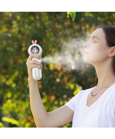 Mist Sprayer Hydrating Handy Handheld Facial Mist Sprayer - Face Facial Sprayer for Skin Care Refreshing Revitalizing & Soothing - Face Steamer for Daily New A2-cute Rabbit Hydrating Instrument-white - Buy Online on GoSupps.com