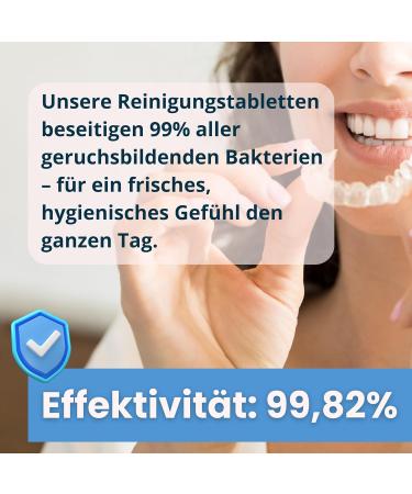 Retainer Cleaning Tablets - 120 Pieces for Fresh & Clean Retainers Braces Dentures | Effective Tab Cleaner for Oral Care - Buy Online on GoSupps.com