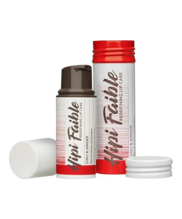 Hipi Faible Chili & Ginger Lip Plumper - 100% Natural German Lip Balm in Pump Dispenser - 6 ml - Buy Online on GoSupps.com
