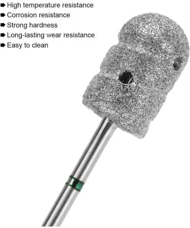 Uxsiya Nail Drill Bit Electroplating Foot Nail Drill Bit Pedicure Foot Calluses Sanding Polishing Head for Wiping Nail Gel & Removing Dead Skin - Buy Online on GoSupps.com