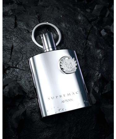 Afnan Supremacy Silver Pour Homme for Men Eau de Parfum Spray, 3.4 Ounce Fruity - Buy Online on GoSupps.com