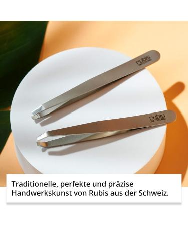 Rubis Universal Eyebrow Tweezers - Straight Tip Pink | Perfect for Plucking Eyebrows | International Shipping - Buy Online on GoSupps.com