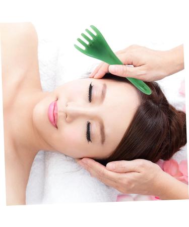 Gatuida 2-in-1 Hair Comb Massager & Gua Sha Device - Scalp & Face Massage Tool for Relaxation | Green 16.5x5.5x3cm - Buy Online on GoSupps.com