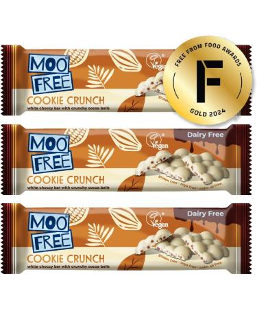  Moo Free Moo Free Dairy-Free Chocolate Bars 35g (10 GF Cookie Crunch) - Buy Online on GoSupps.com