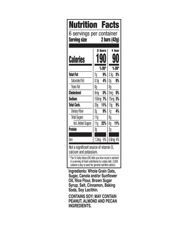 Nature Valley Crunchy Cinnamon Granola Bars 8.94 oz - 12 Bars (Pack of 6) - Buy Online on GoSupps.com