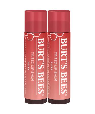 Burt's Bees 2-Pack Tinted Lip Balm Bundle with Pink Blossom and Petal Rose Shades for Long Lasting Hydration Infused with Shea Butter - Buy Online on GoSupps.com
