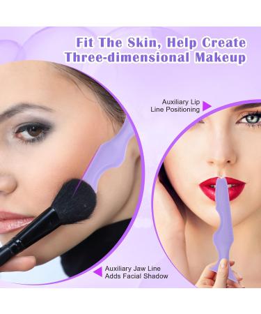Catcan 5-in-1 Eyeliner Stencils for Eyes - Reusable Silicone Tool for Beginners - Purple - Buy Online on GoSupps.com