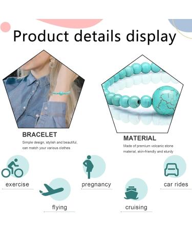 NPQ Anti Nausea Wristbands - 4 Pcs Adjustable Relief Bands for Kids, Pregnancy, Adults - Motion, Morning, Sea Sickness - Travel, Vertigo - Fast relief! - Buy Online on GoSupps.com