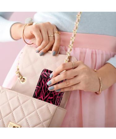 Premium Leather Lipstick Case with Mirror | Mini Lip Gloss Organizer | Breast Cancer Ribbon Pink E320x7wxxb - International Shipping Available - Buy Online on GoSupps.com