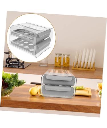 Healvian Food Tray Drawer Eggs Plastic Egg Tray Fridge Bin Household Egg Tray Egg Box Refrigerator re-usable - Buy Online on GoSupps.com